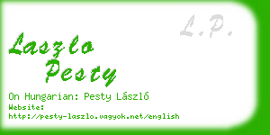 laszlo pesty business card